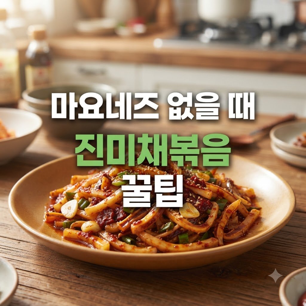 진미채볶음 마요네즈 없을때 대체 재료 활용법 이렇게 해결됩니다
